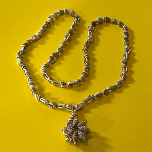 Unique Handmade Seashell Necklace - Picture 4 of 9